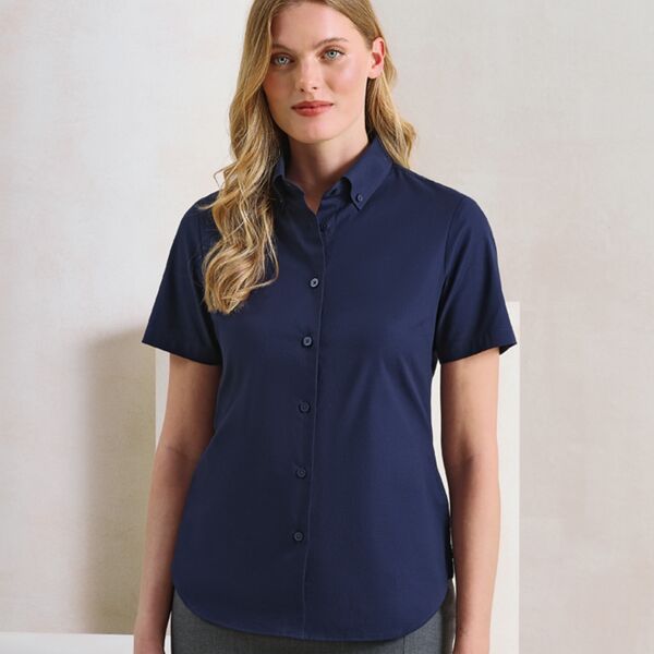 Premier Ladies Supreme Short Sleeve Oxford Shirt Thumbnail