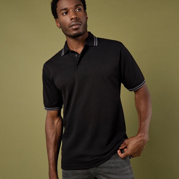 Kustom Kit Contrast Tipped Poly/Cotton Piqué Polo Shirt Thumbnail