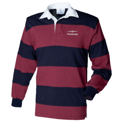 Classic Sewn Stripe Rugby Shirt Thumbnail